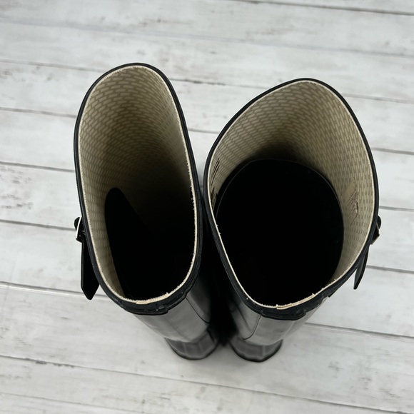 Hunter Original Tall Black Rain Boots Size 9 Women / 8 Men - Picture 8 of 11